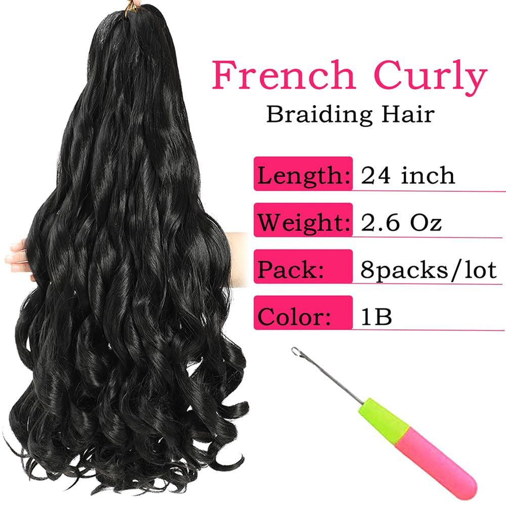 Conrora pre-stretched braiding hair closeup, ready-to-install for quick protective styles