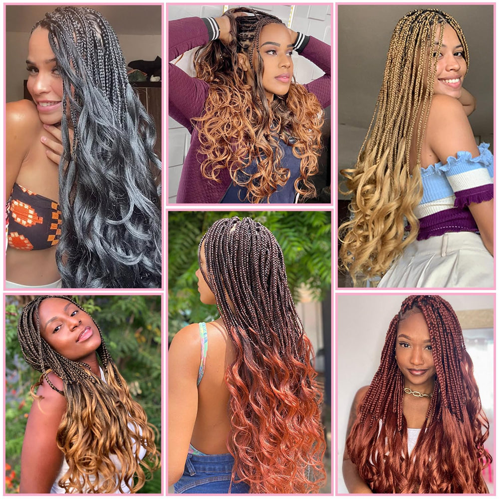 Conrora reusable curly braiding hair, odor-free for long-lasting wear