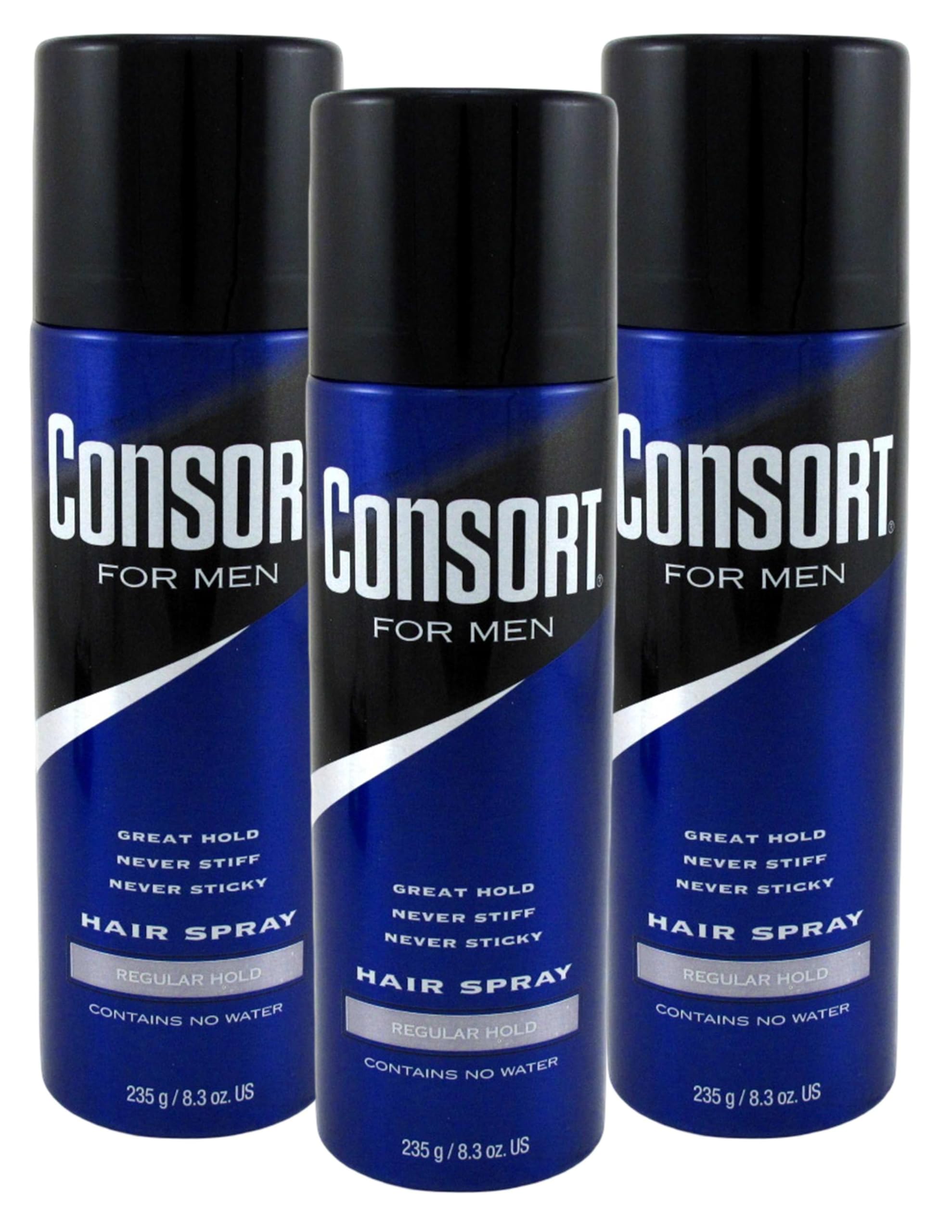 Consort Hair Spray nozzle-detail closeup highlights precise spray for controlled styling.