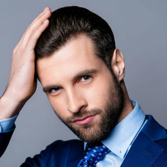 Consort hair spray extra hold application demonstrates lasting hold without stiffness.