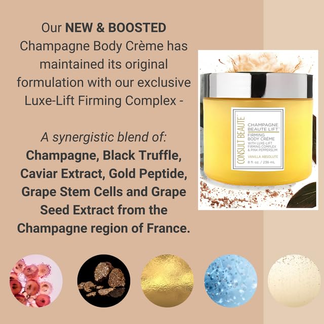 Consult Beaute Champagne Lift décolleté focus shows revived firmness