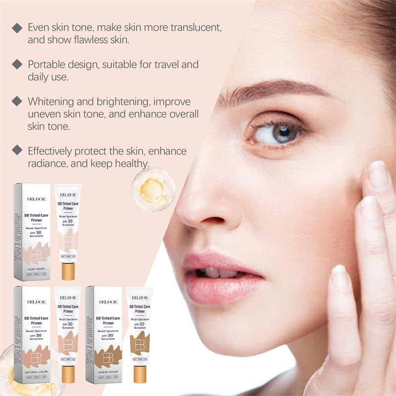 Conversionh BB Tinted Moisturizer SPF 30 texture close-up reveals creamy finish.