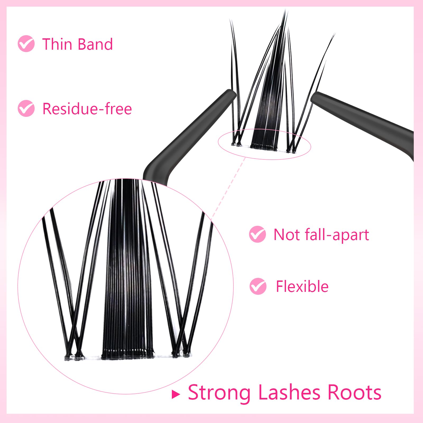 Cooantty Fairy Lash Clusters easy-application wider-band demo