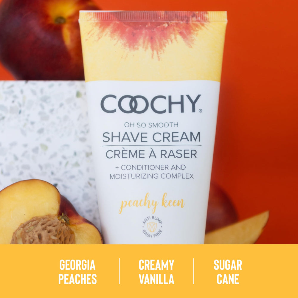 Coochy shave cream underarms-use photo highlights irritation-free results