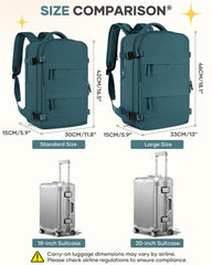 Coofay travel backpack wet pocket emphasizes quick access to damp gear and travel necessities.