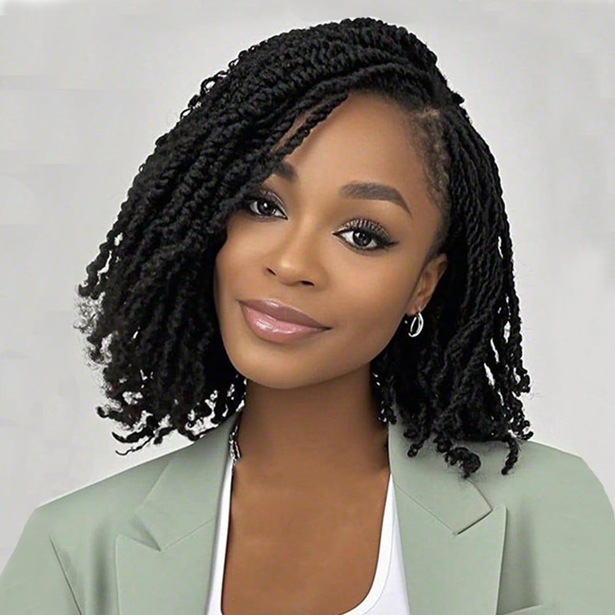 COOKOO micro twist crochet hair pack-01 highlights quick-install with pre-looped design for fast styling.