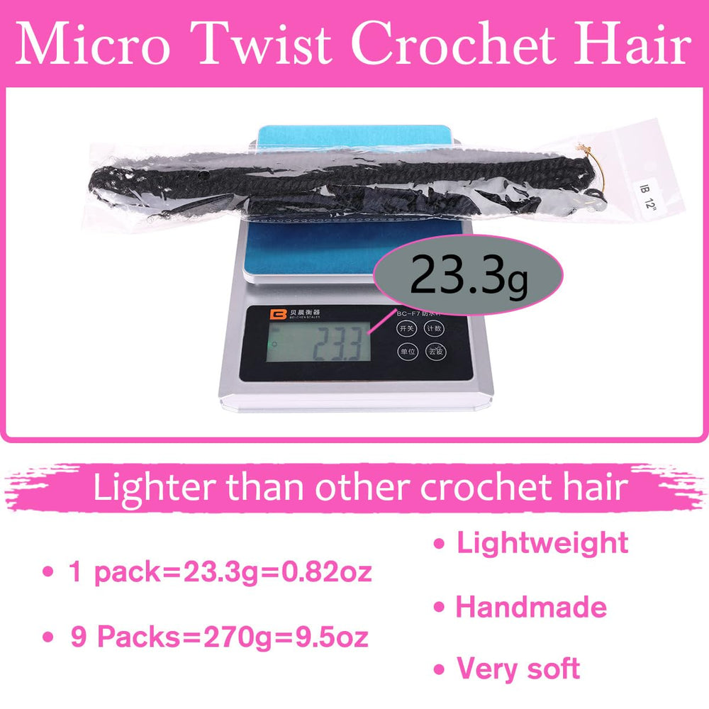 COOKOO mini passion twist crochet hair ready-to-wear.
