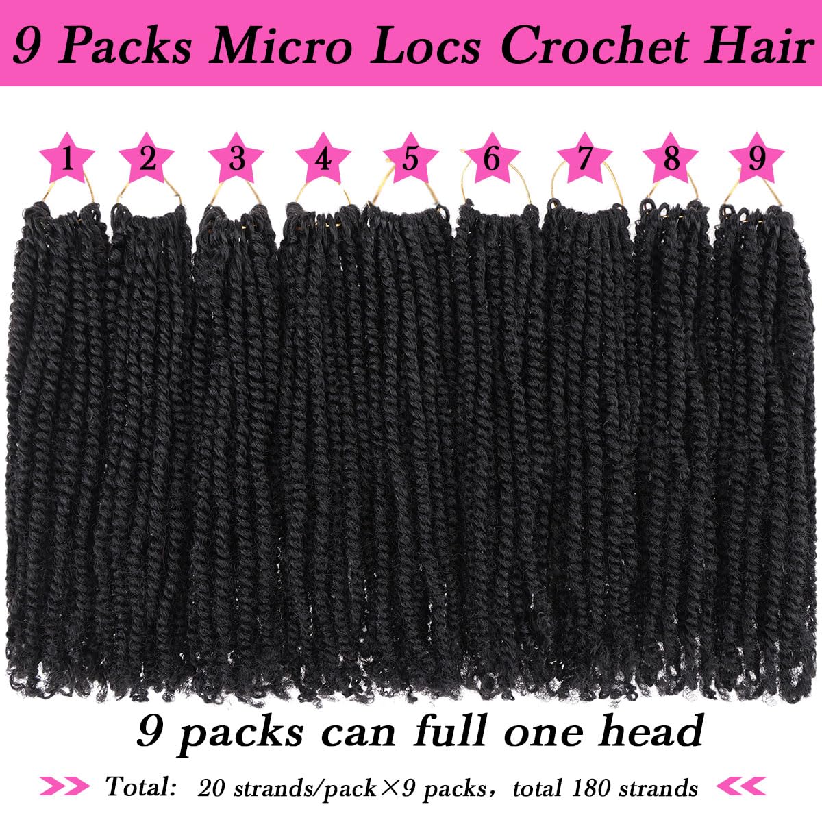 COOKOO mini Senegalese twist crochet hair lightweight and durable.