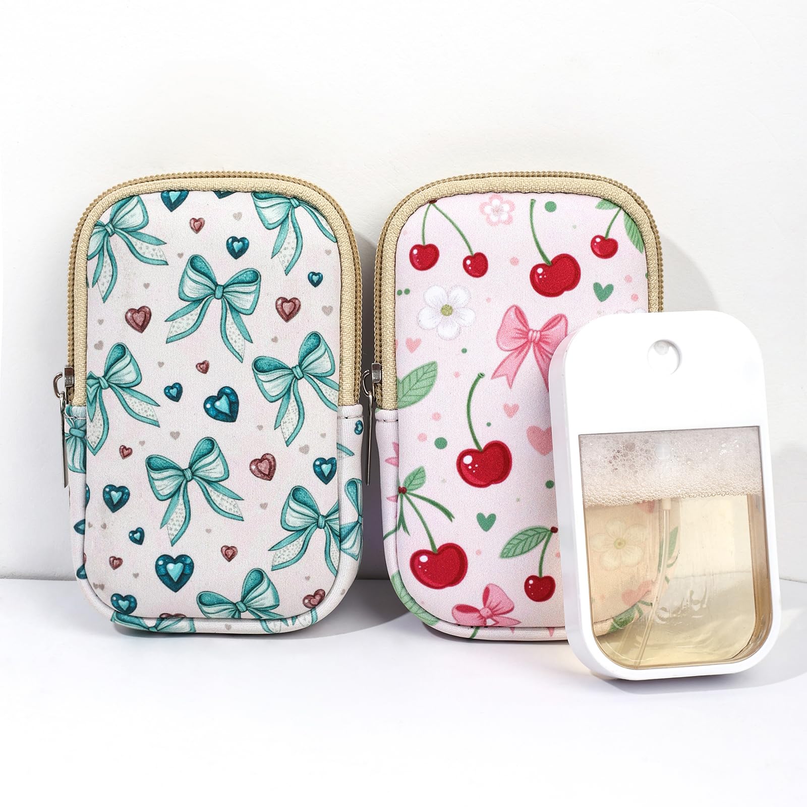 COOKOOKY travel zipper pouch interior view shows 30ml capacity