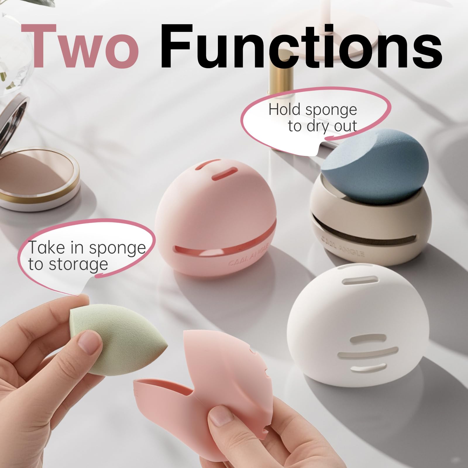 COOL-ANGLE compact-2-in-1 fits in purses for travel convenience.