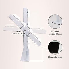 COOLJEEN vanity mirror detachable 10x magnifier enables precise grooming on the go