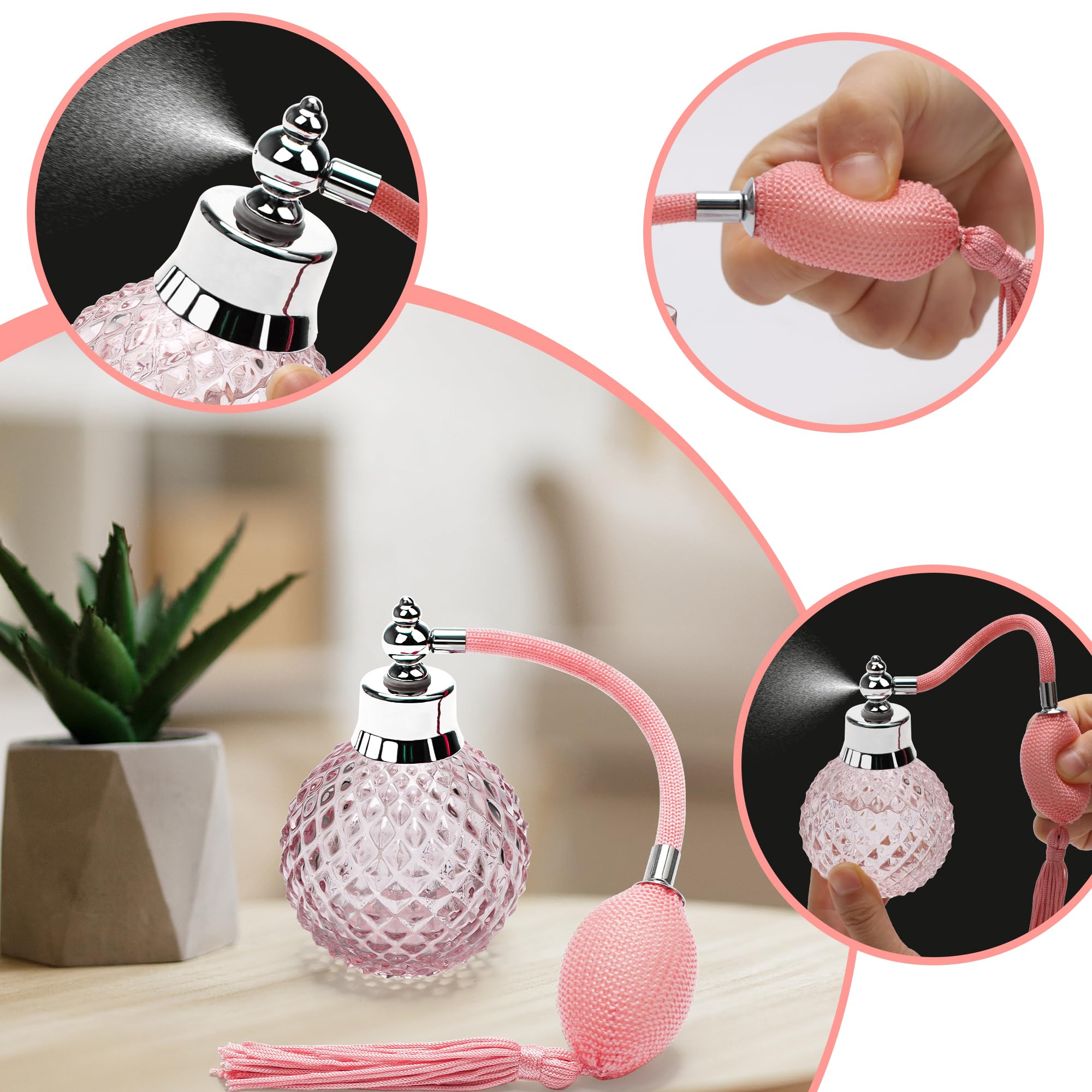 Coolrunner Crystal Art bottle front view showcases pink hue for vanity display