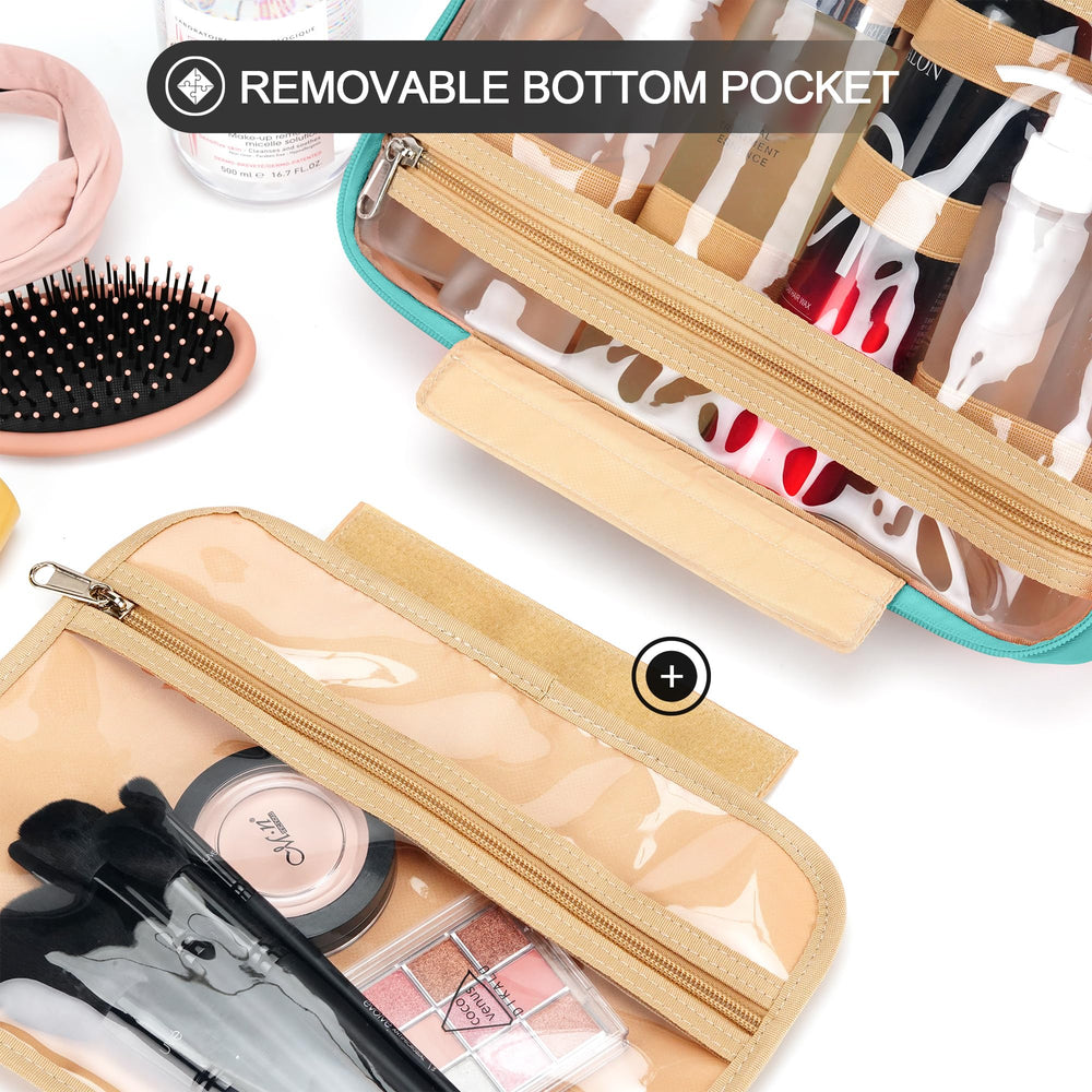 COOSKY transparent pockets let you view contents at a glance.