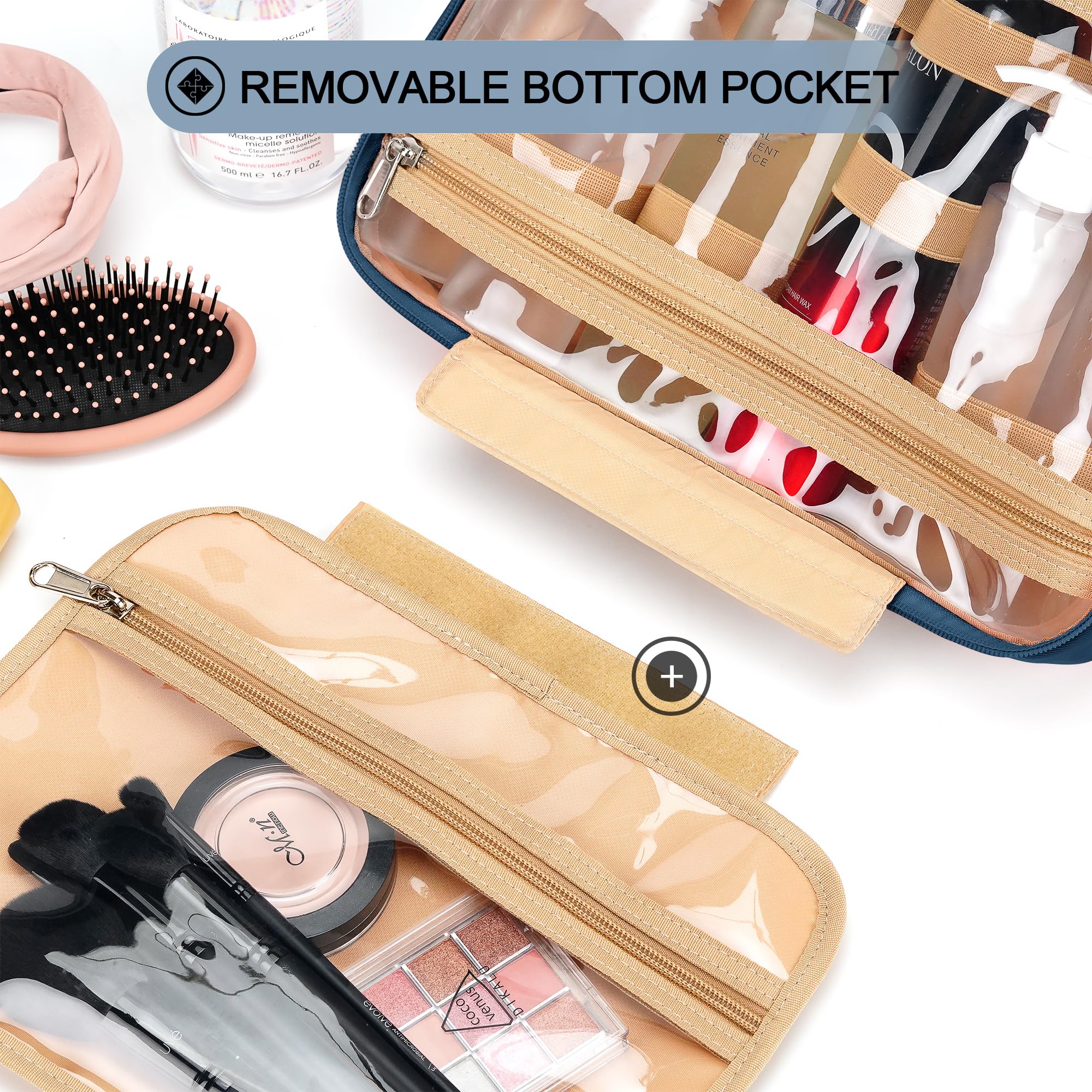 COOSKY detachable bottom pocket adds flexibility for longer items or a separate day bag