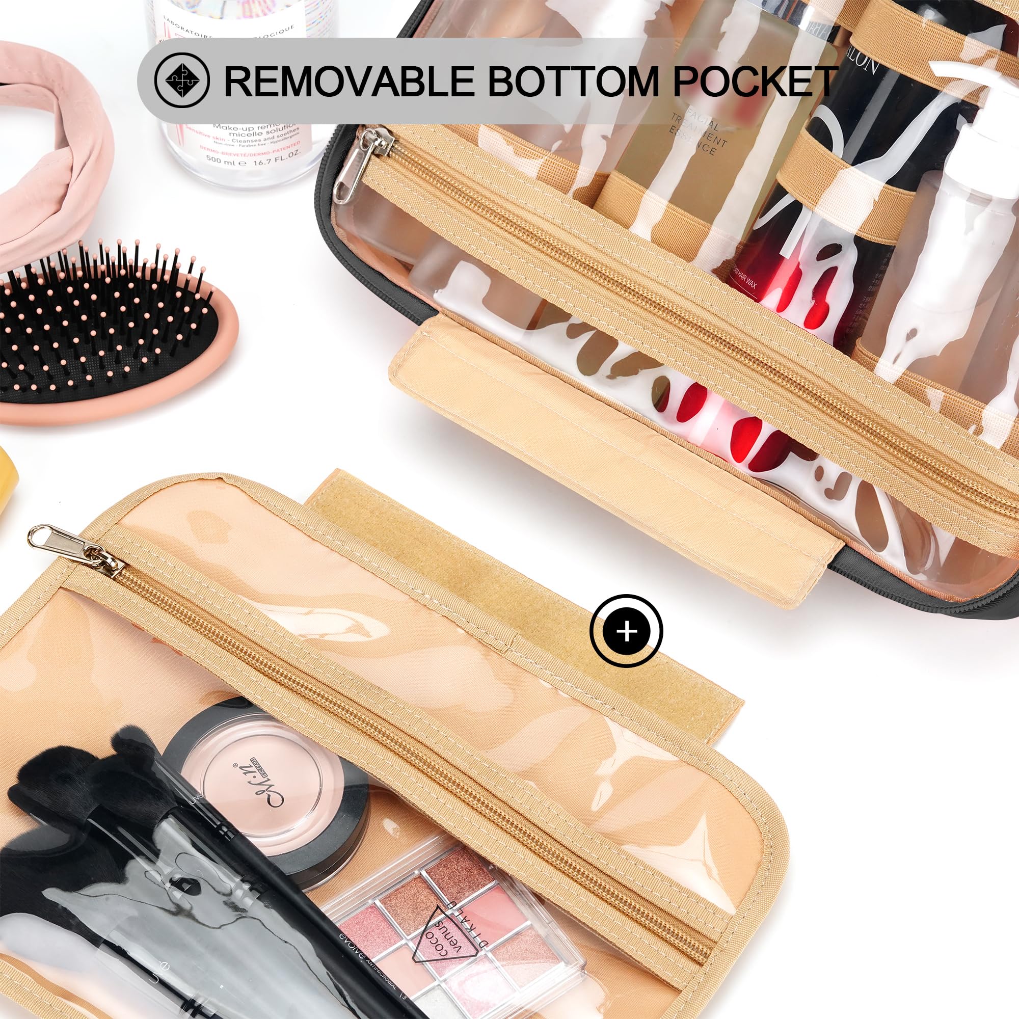 COOSKY in-use setup shows detachable bottom bag as a separate compact bag