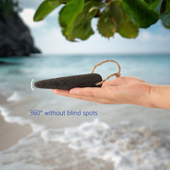 CopesFuda regular-shape pumice stone for large-area removal of rough skin on feet.