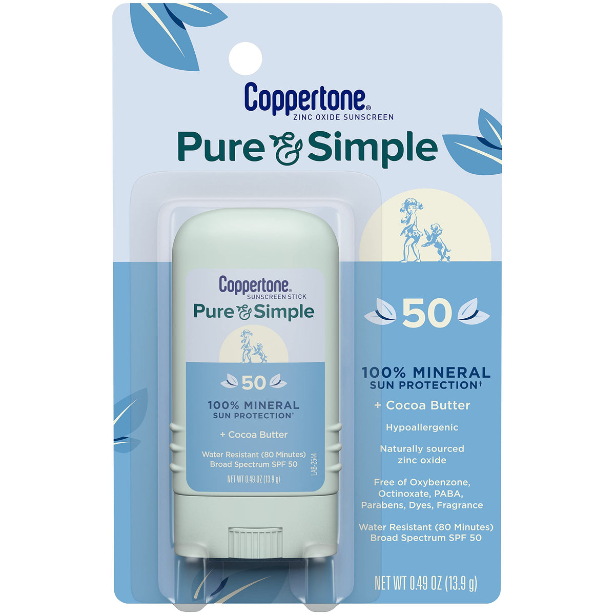 Coppertone barra mineral: caja y diseño limpio para almacenamiento diario