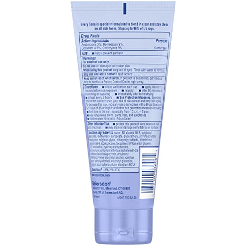 Daily-use sunscreen for face and body with quick rub-in and soft skin.