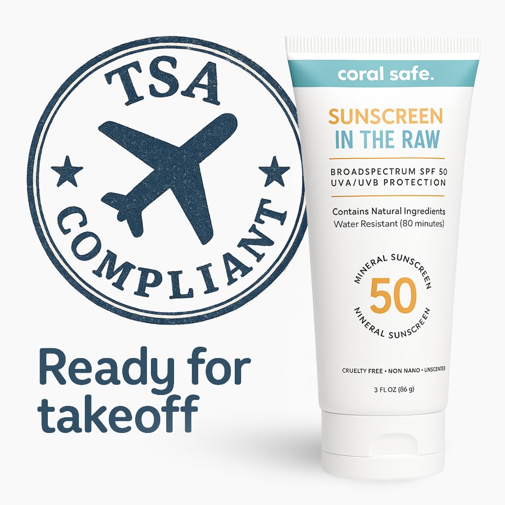 Coral Safe reef-safe mineral sunscreen travel lotion spread-application shows smooth, easy coverage with minimal white cast