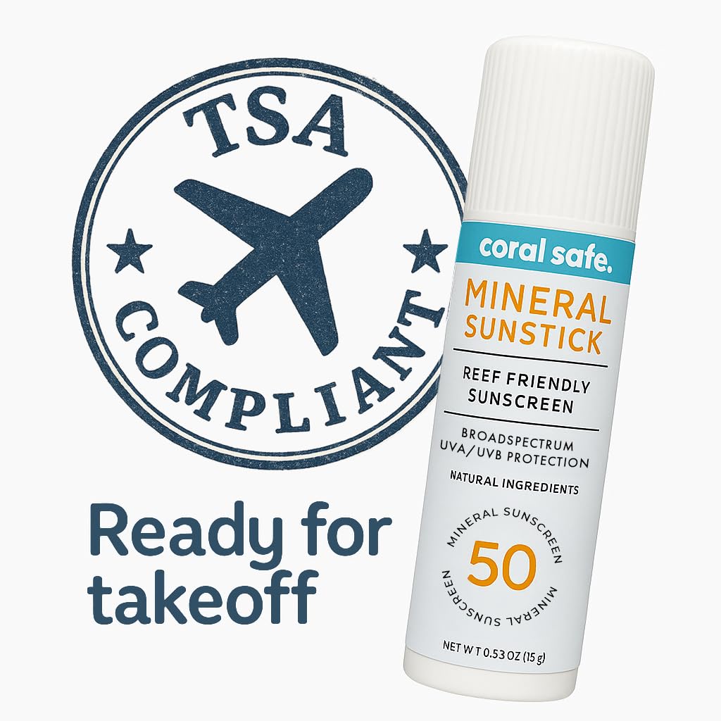 Coral Safe facestick applied on arm for mineral sun coverage