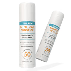 Coral Safe reef-safe sunscreen stick twist application for quick reapplication