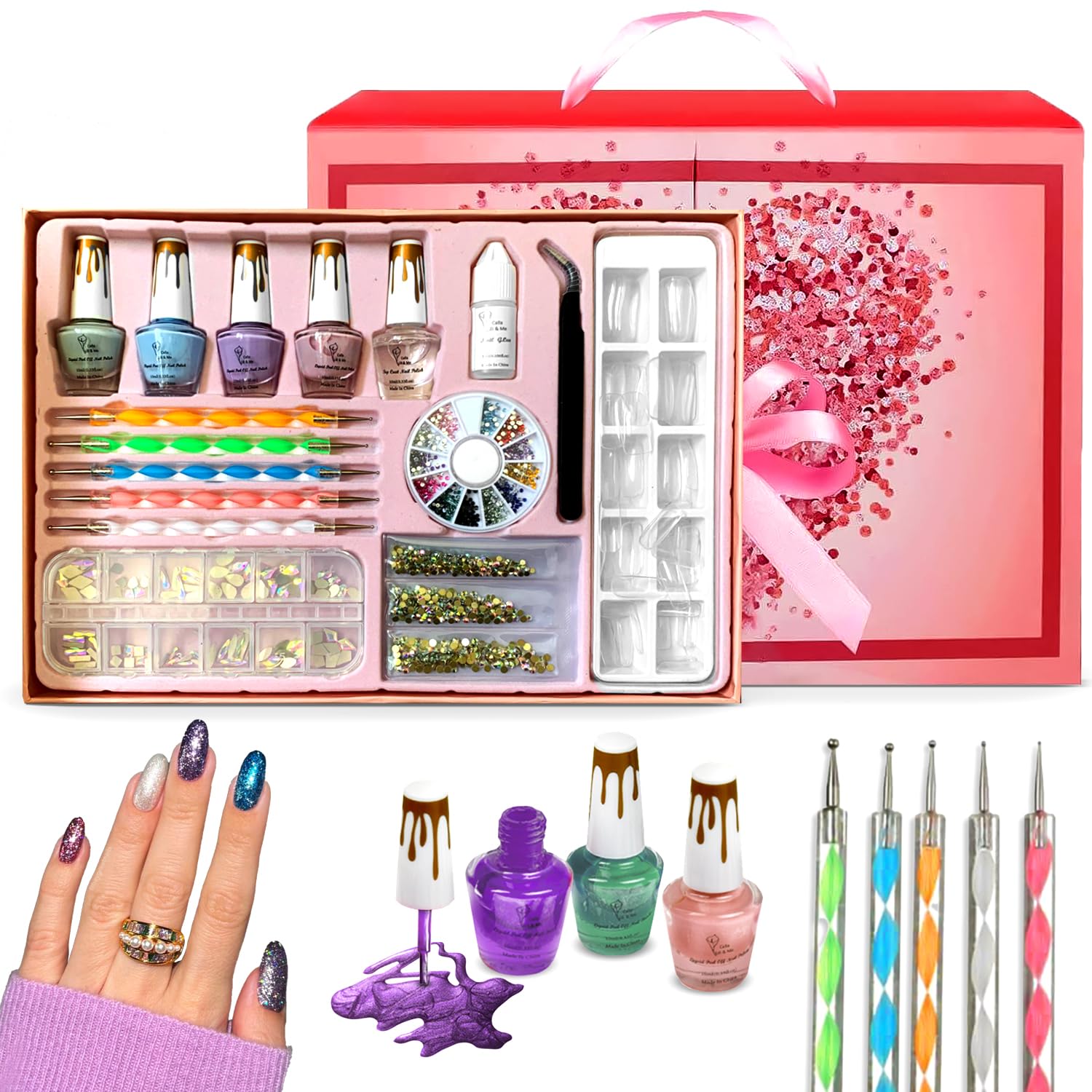 CoralBeau Nail Art Kit packaging looks gift-ready for a teen's first creative session.