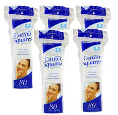 Coralite Premium Cotton Squares 400-count pads for gentle cleansing and makeup removal