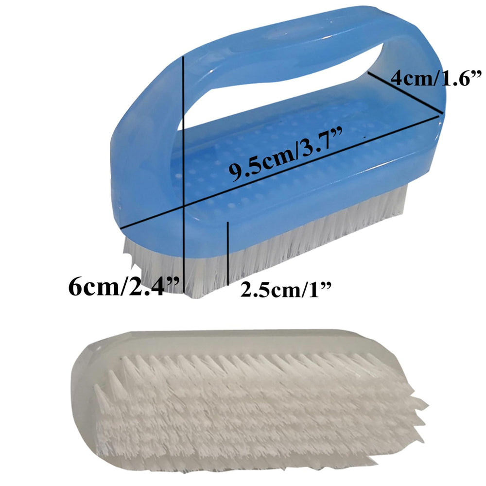 Coralpearl Nail Brush Cuticle Remover Inside for deep under-nail cleaning.