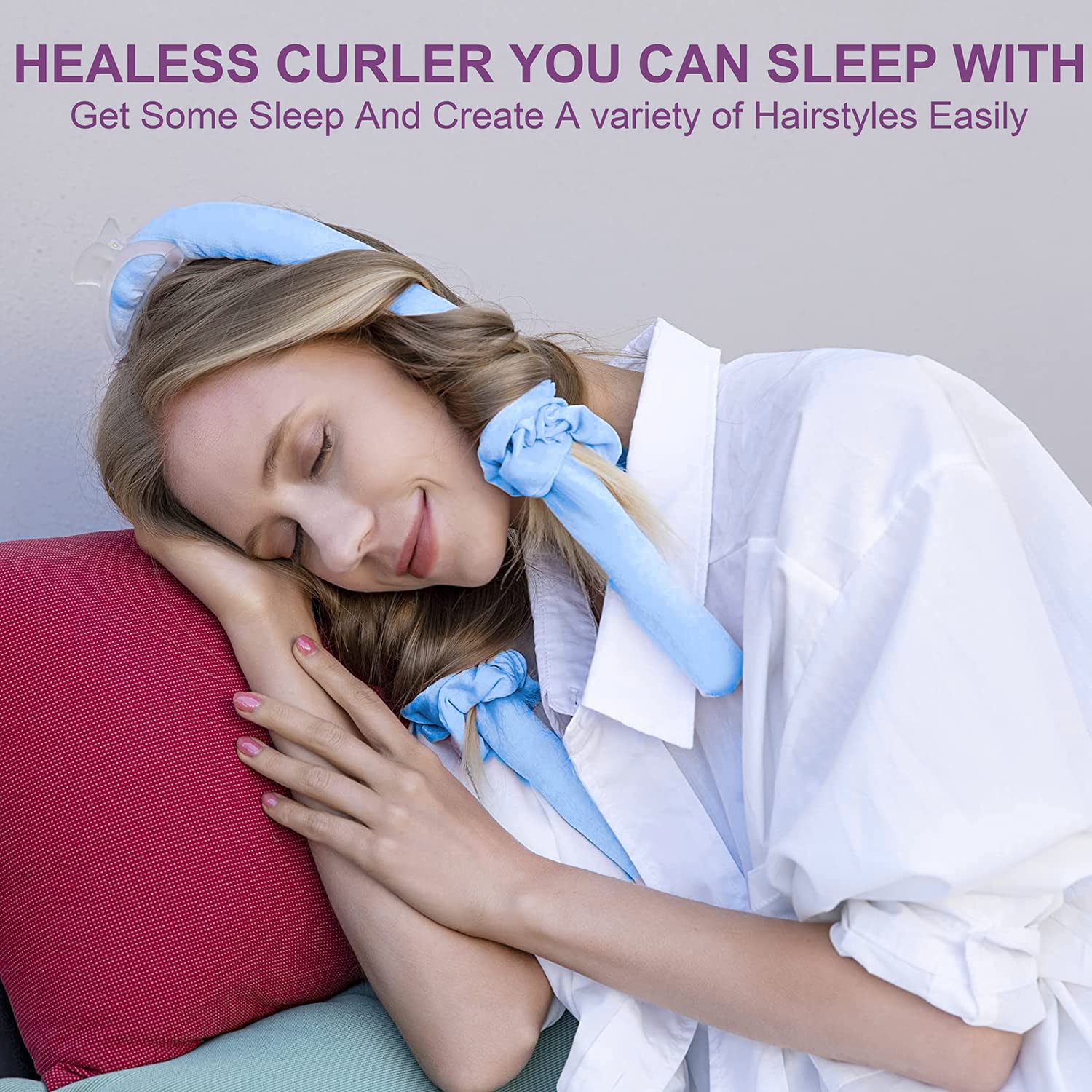 CORATED hair clips and scrunchie set keeps hair secure during the curling process.