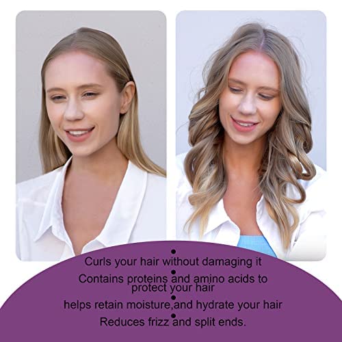 CORATED long and medium curls example demonstrates versatile, no-heat results.