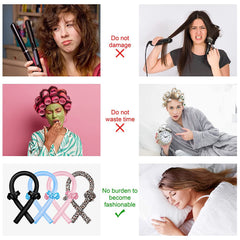 CORATED silk overnight styling kit image highlights complete set for easy heatless curls.