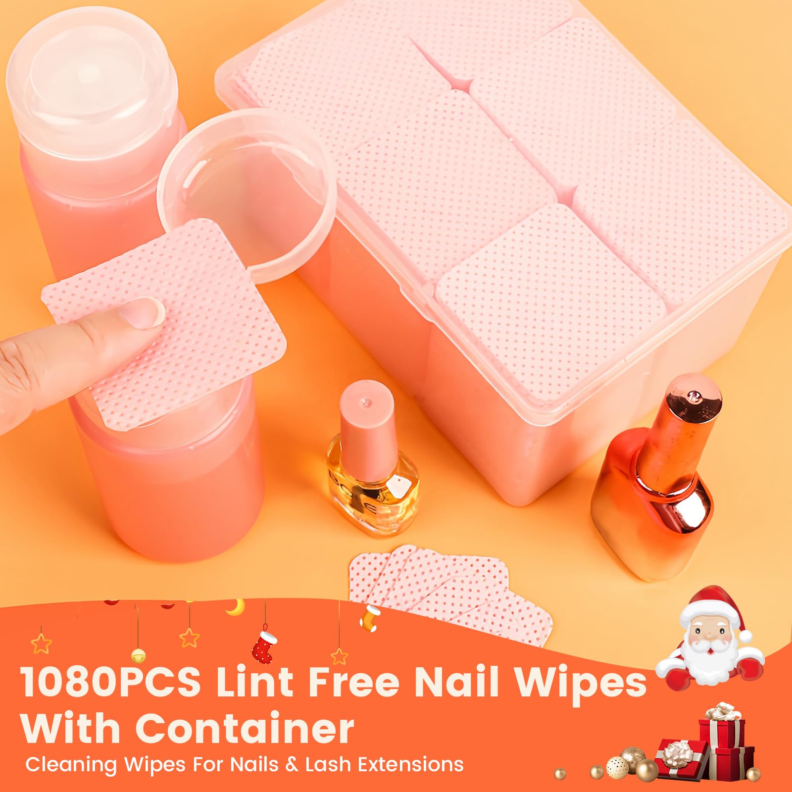 Corconess case and wipes ideal for tool cleaning and gel polish removal.