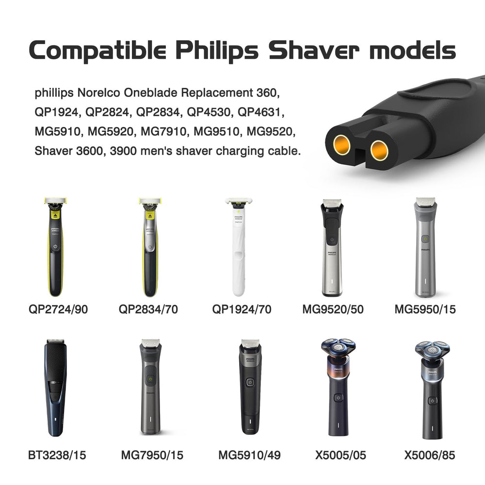 Cordro wide compatibility with Philips series keeps charging simple and versatile.