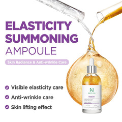 Coreana AMPLE:N ampoule dropper highlights precise application and potential firmness