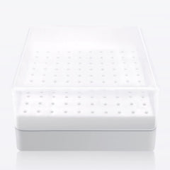 CORFULRA nail drill bits holder front view for organized storage and quick access.