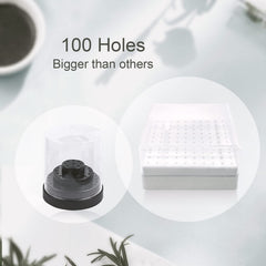 CORFULRA nail drill bits holder side view shows sturdy construction for reliable use.