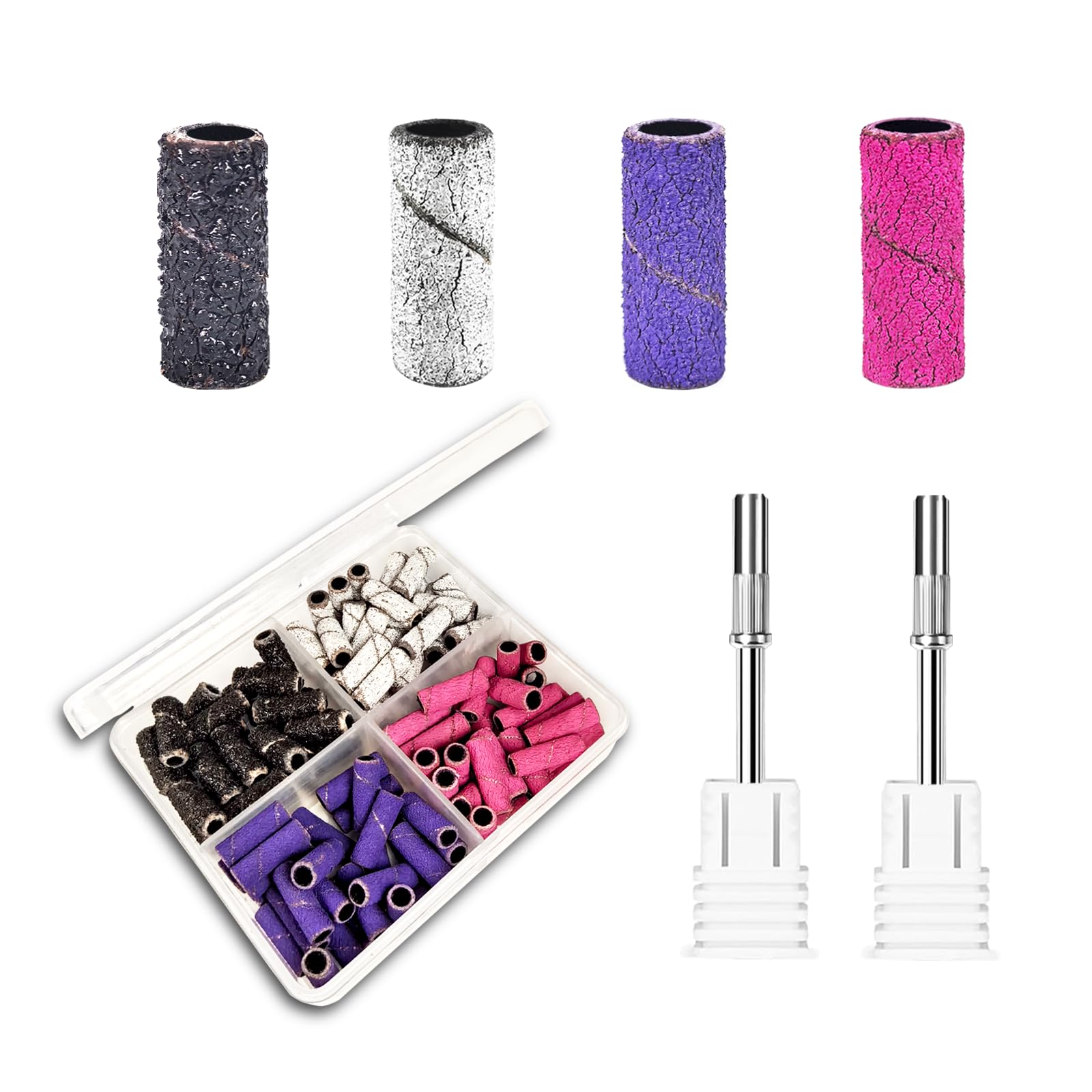 Corfulra sanding bands 80pcs box for precise nail prep and shaping