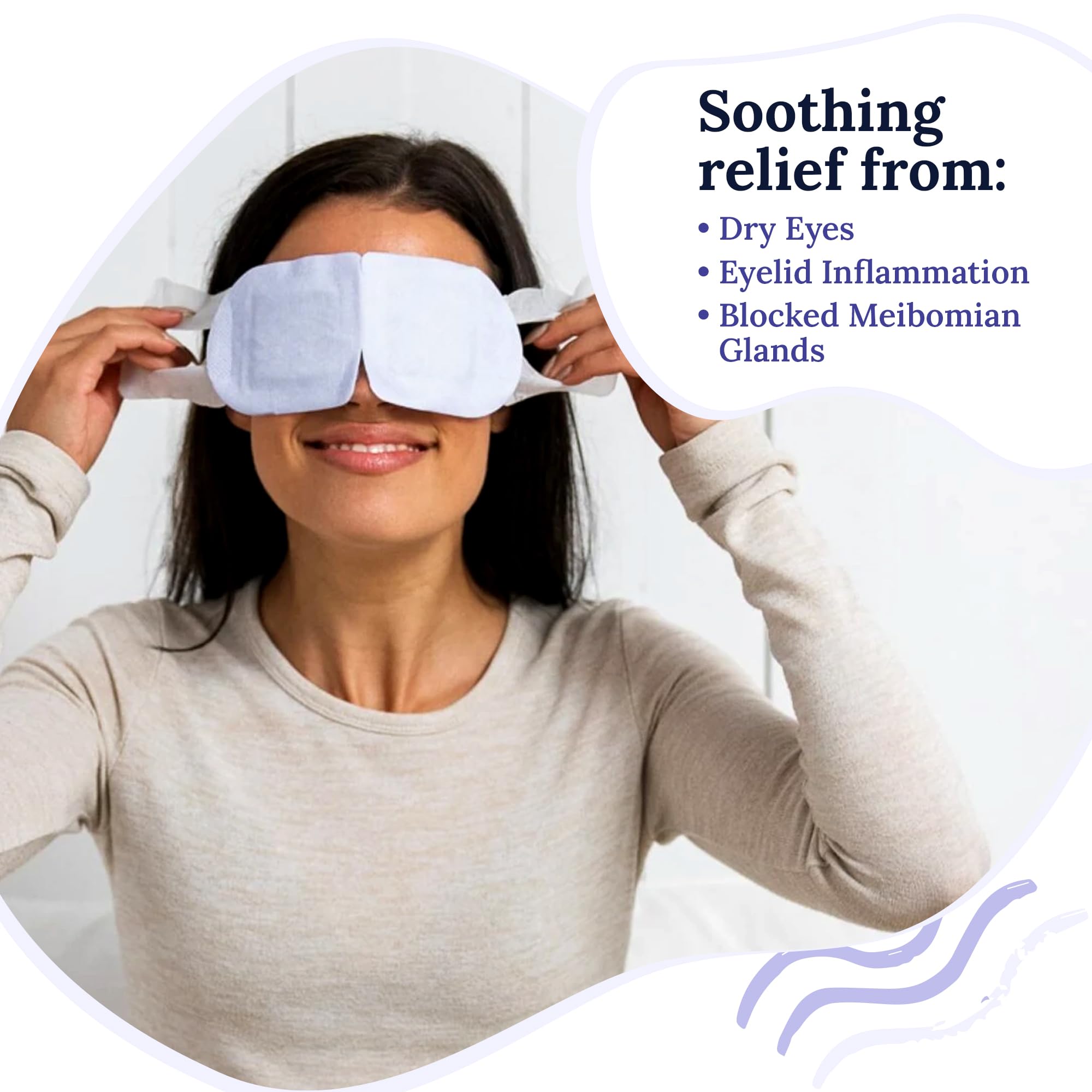 CorneaCare Rest activation close-up illustrating instant self-heating activation