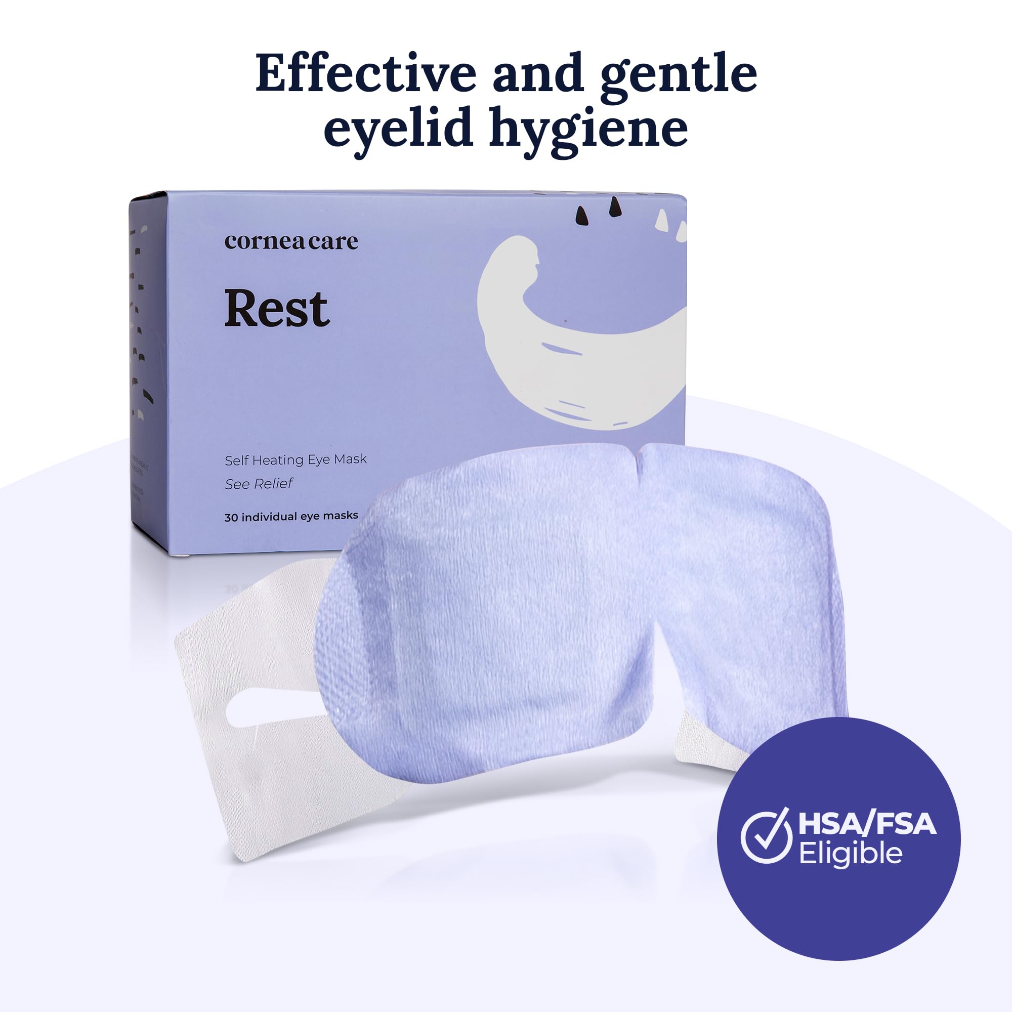 CorneaCare Rest demonstrates skincare hydration around the eyes