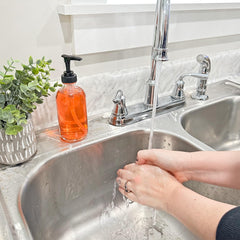 Cornucopia Brands 8oz bottle with pump assembly ready for use and filling.