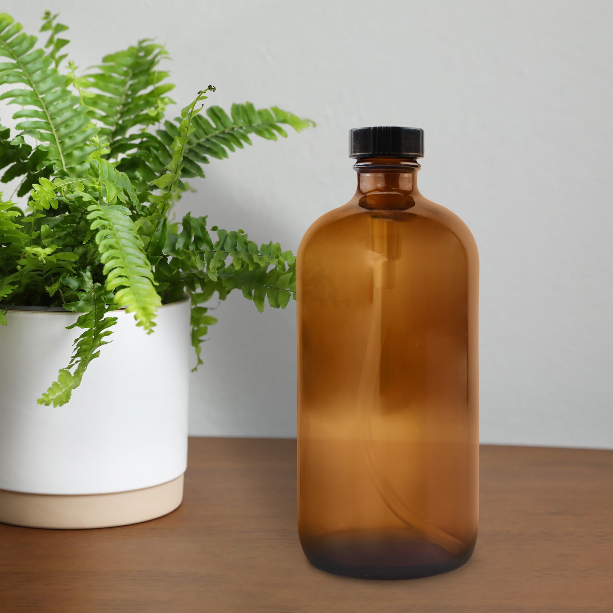 Cornucopia Brands amber bottle side view protects light-sensitive contents