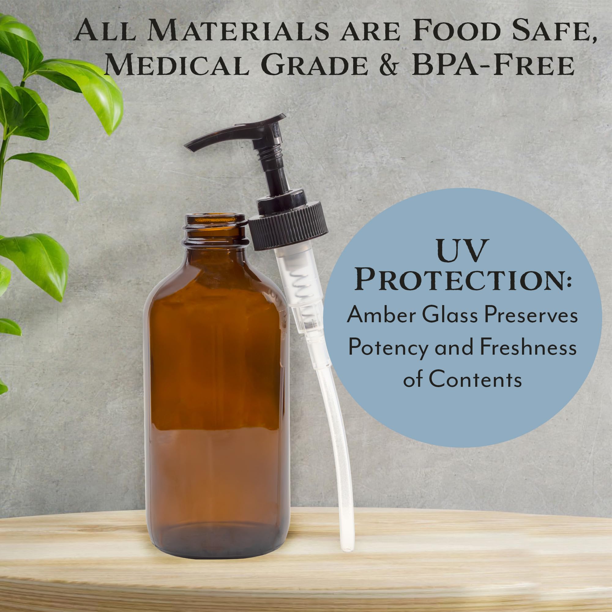 Cornucopia Brands BPA-free pump top for safe dispensing.