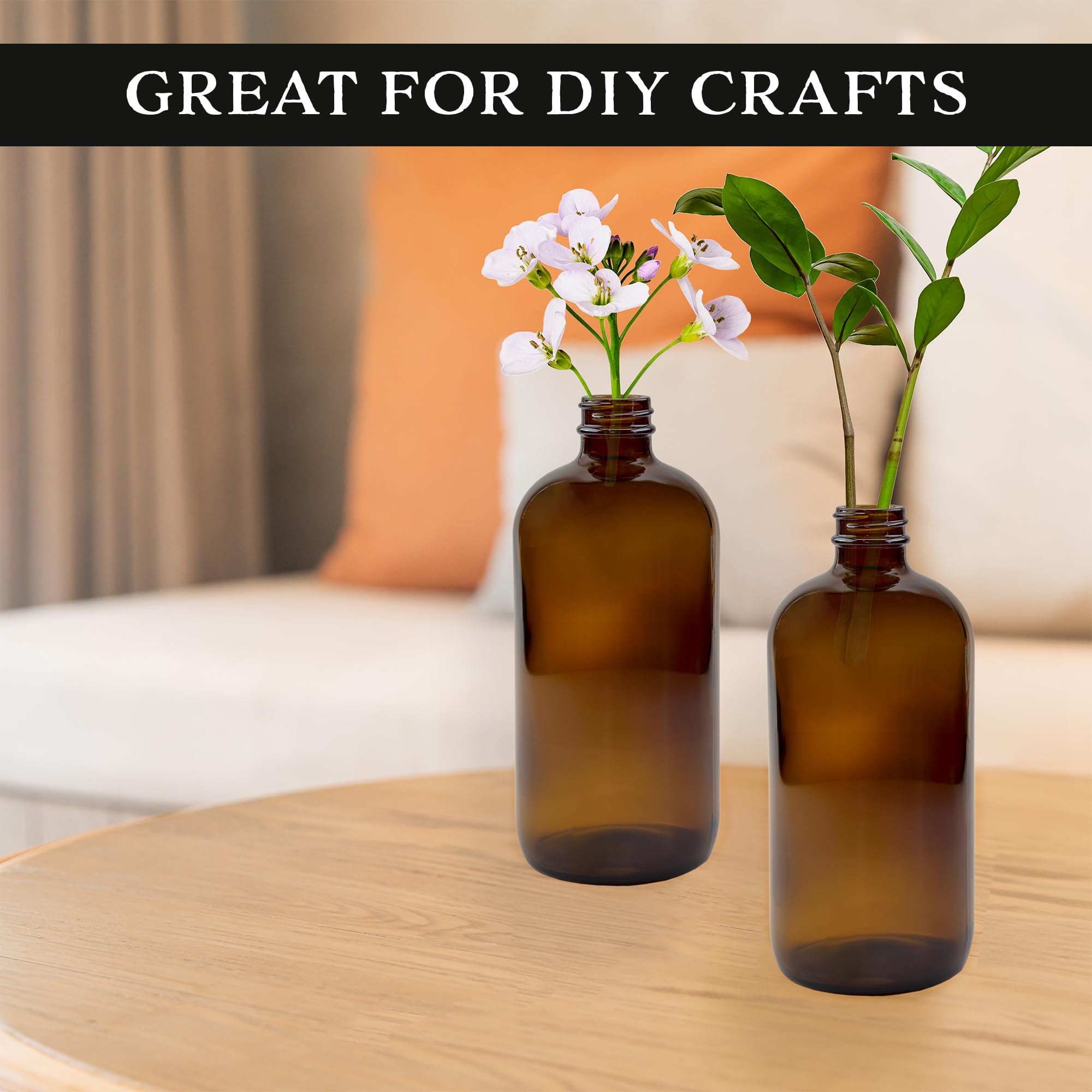 Cornucopia Brands dishwasher-safe glass bottle for easy cleanup