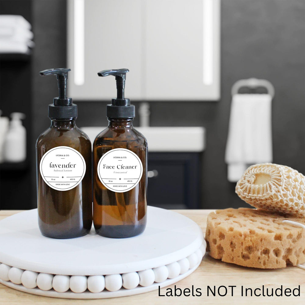 Cornucopia Brands lotion and soap dispenser for home use.