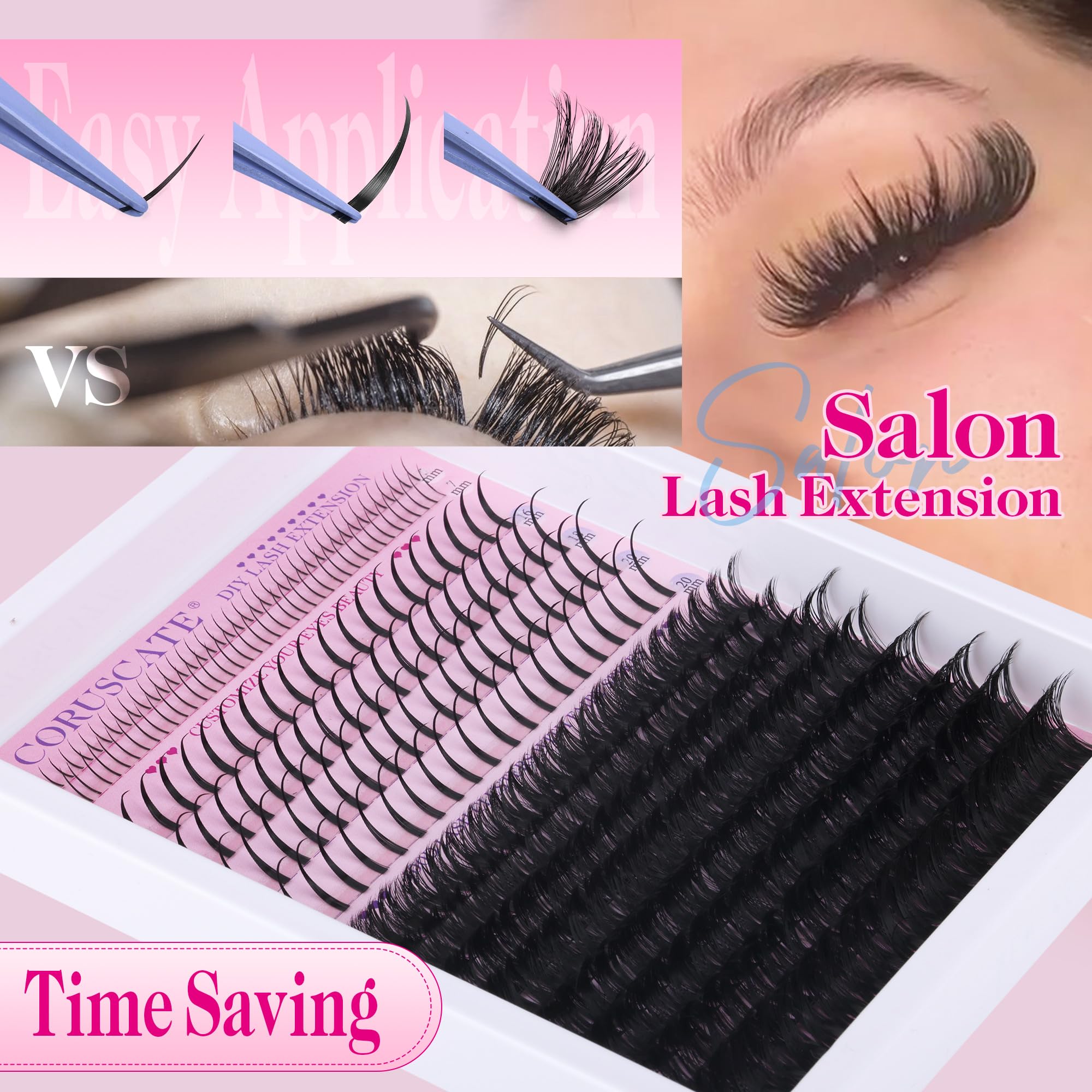 CORUSCATE 8 rows of 100D clusters enable versatile volume styles.
