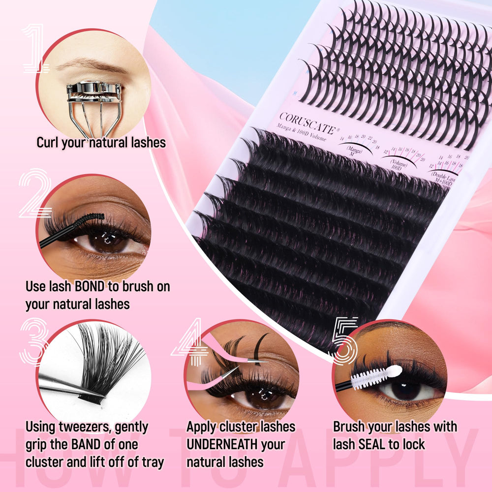 CORUSCATE diy lash application kit all-in-one set for home lash creativity