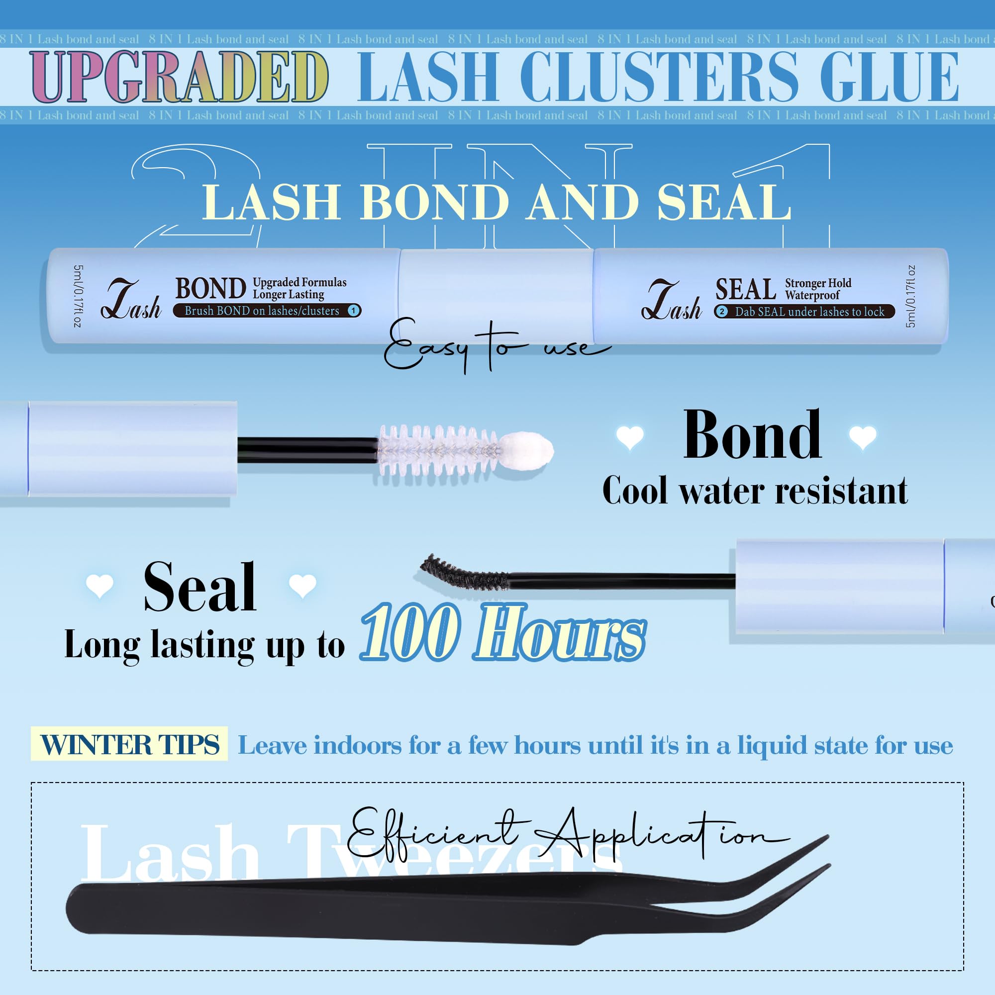 CORUSCATE At-home Lash Application Steps guide for DIY glamour.