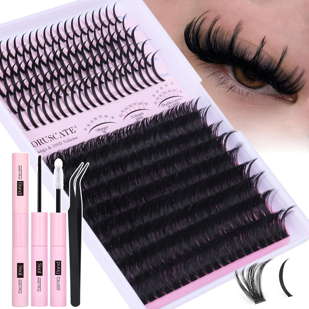 CORUSCATE lash clusters kit 271 pieces for versatile DIY lash styling