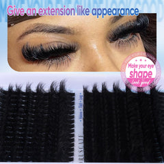 CORUSCATE Upgraded Fiber Lashes deliver flatter, slimmer fibers for natural glamour.