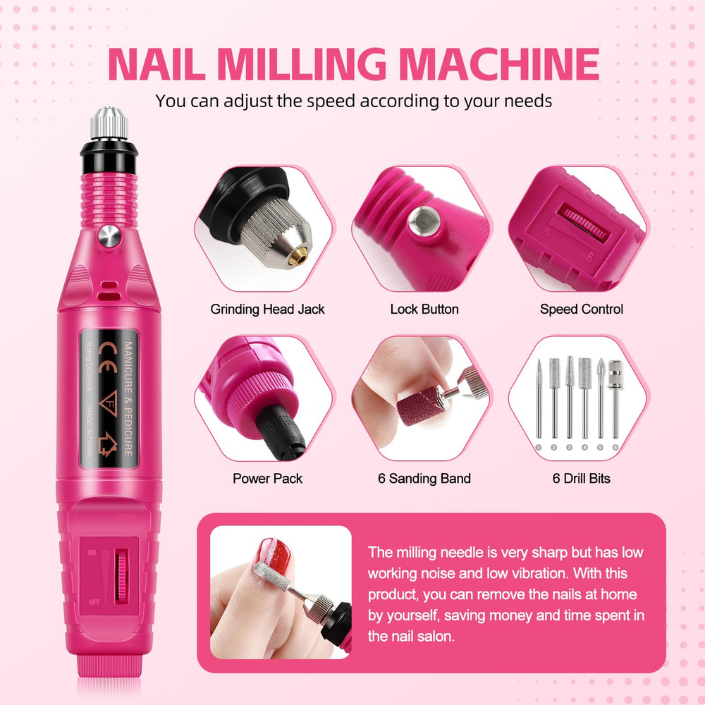 Coscelia acrylic nail kit drill tool for precise shaping.